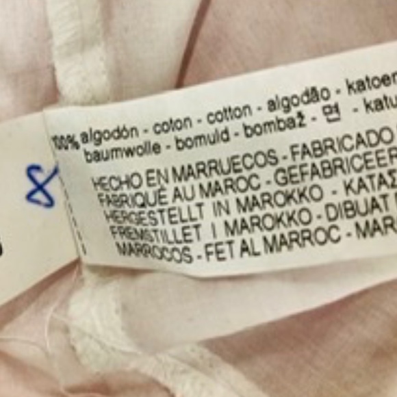 ZARA Cotton Button Down Dress Shirt, Oversized XS, NWT - Picture 8 of 9